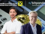 La première banque européenne à se lancer dans les crypto : Raiffeisen révolutionne le paysage bancaire avec Bitpanda Lukas-Enzersdorfer-Konrad Bitpanda and Michael Höllerer Raffein bank