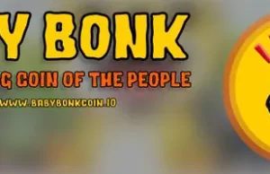 Baby Bonk successeur de DogeCoin ? BabyBonk web banner