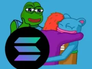 Brett la crypto mascotte de Solana Animation mascotte de Brett