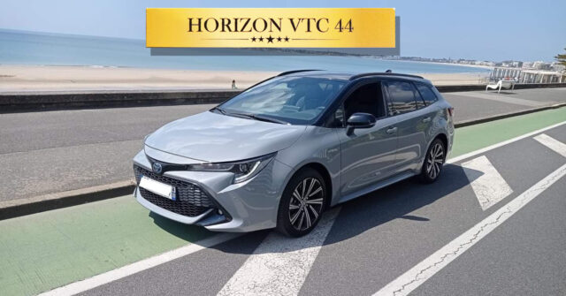 Véhicule premium Horizon VTC 44, alternative au taxi à Saint-Nazaire, Pornichet et Grand Ouest. Service VTC disponible 24/7 pour trajets professionnels et privés.